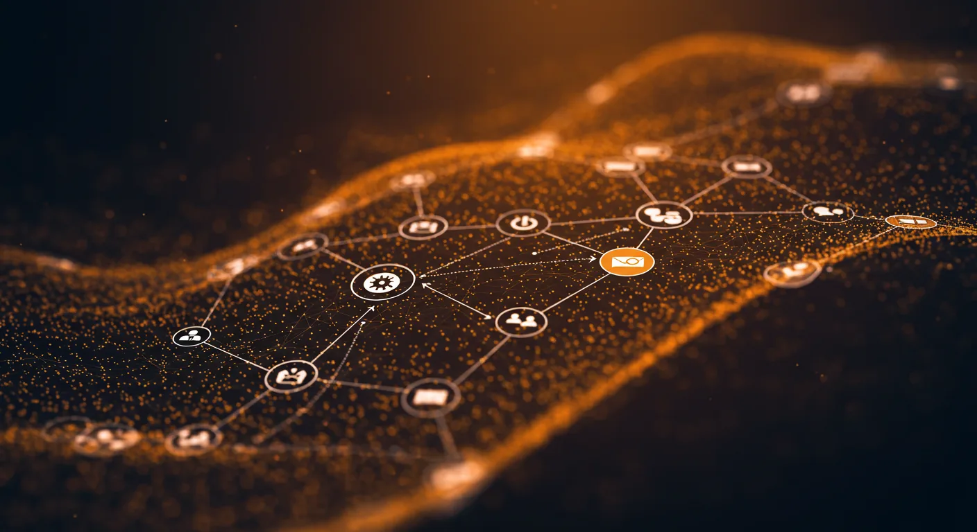 Article cover image showing interconnected points